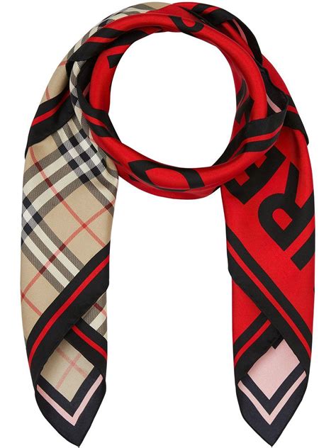 burberry red montage print scarf|genuine Burberry scarf.